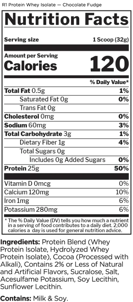 R1 Protein Whey Isolate facts.webp
